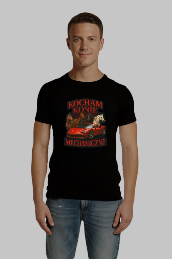 T-Shirt - Kocham konie MECHANICZNE - obrazek 2