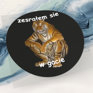 Wlepka - zesrałem sie