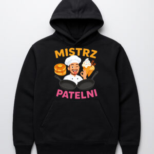 Bluza z kapturem z grafiką kucharza i napisem Mistrz Patelni.