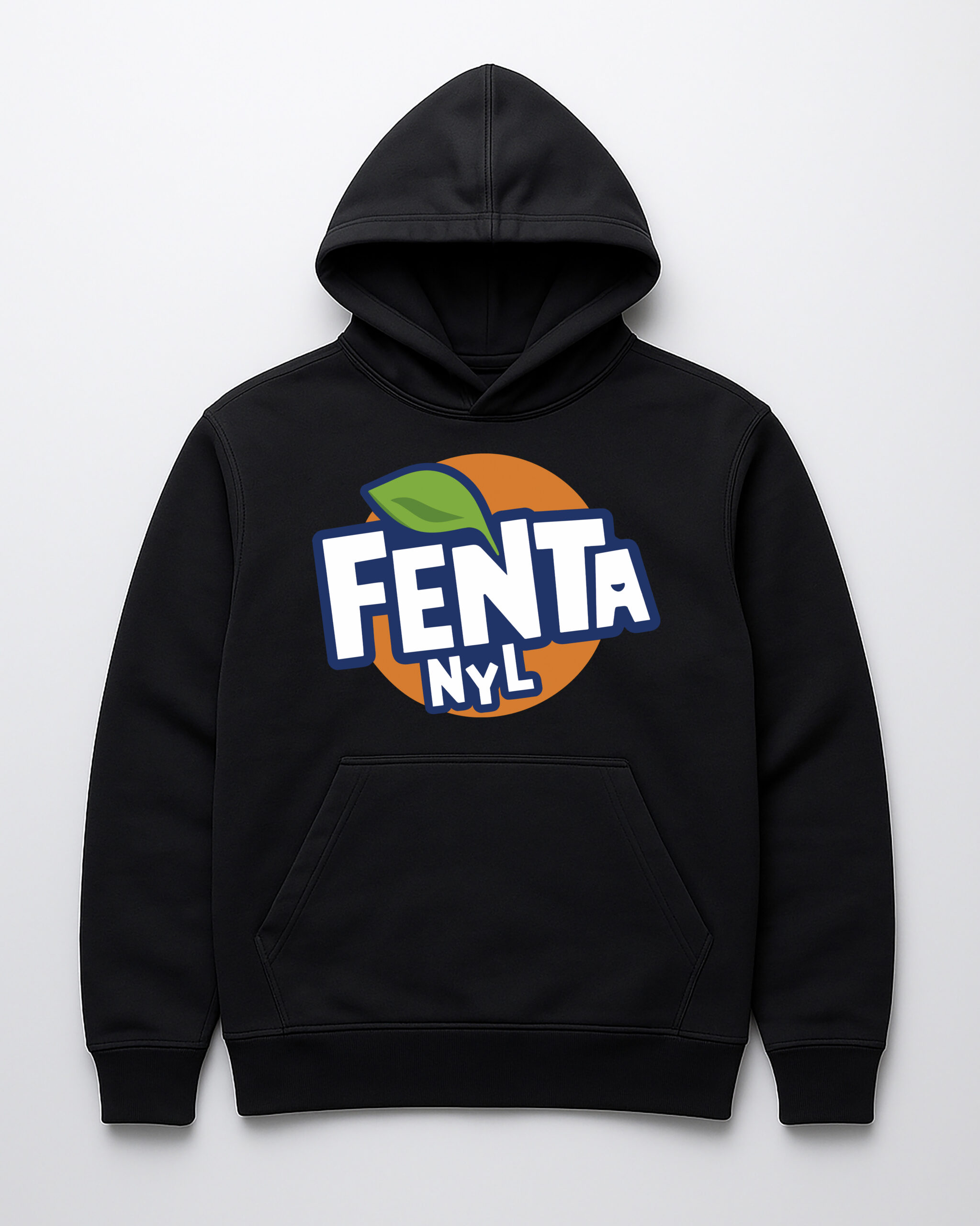 Hoodie z logo Fenty, czarny kolor, stylowa odzież streetwearowa.